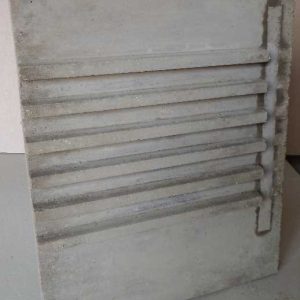 FT-Grillkamin Rückwandplatte rechts und links 500x400x32 mm mit 6 Auflagen für Grillroste 2 teilig