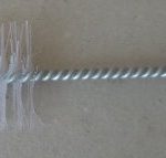 Rechteckbürste mit weichem NYLON Besatz 15×40 mm / Länge 600 mm