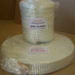 FIRETEX Glasfaserband weiß GFB-50x3R / 50x3mm/  25 Meter Rolle