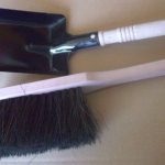 Ofen- (Kohlen-) schauel-Set mit Arenga Handfeger